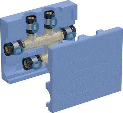 Produktbild von Geberit FlowFit Kreuzungs-T-Stück mit Dämmbox SiBr d20-d20-d20