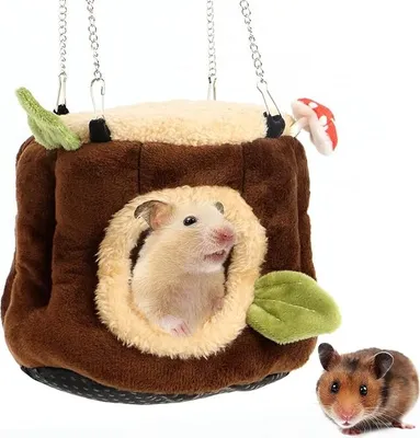Produktbild von Meerschweinchenhöhle, Hängematte, Kleintierbetten, Versteck, Winter, warmer Kuschelsack, Hamsterhöhlenbetten, Haustierkäfigbett, Zubehör für Nagetiere, Zwergkaninchen, Frettchen, Ratten, Igel, Chinchilla