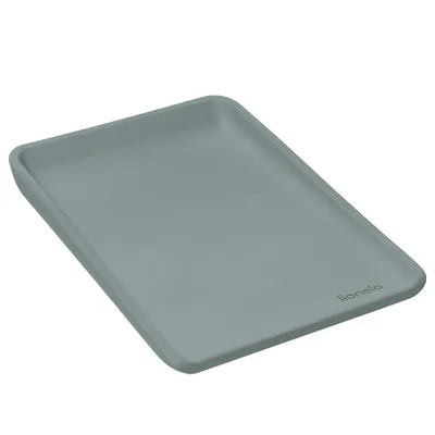 Produktbild von Lionelo Megs Wickelauflage 50x70 cm, wasserdicht, abwaschbar, rutschfest, weicher PolyurethanSchaum, sicher, für Wickeltische, Designer Grau