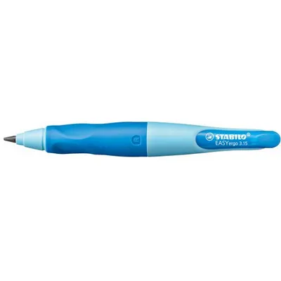 Zdjęcie produktu dla STABILO - Ergonomiczny ołówek mechaniczny dla praworęcznych - EASYergo 3.15 w kolorze jasnoniebieskim/ciemnoniebieskim - pojedynczy ołówek - w tym 1 gruby ołówek - twardość HB