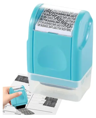 Produktbild von Rollenstempel zum Schutz vor Identitätsdiebstahl, Informationsblocker für die Privatsphäre, Tintenroller für Adressabschirmung und Datenschutz