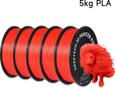 Produktbild von PLA Filament für 3D-Drucker - 1,75 mm - 5 kg Spule - Maßtoleranz ±0,03 mm - Für FDM/FFF - Weiß