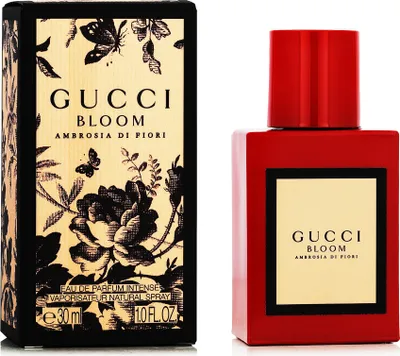 Produktbild von Gucci Bloom Ambrosia di Fiori, Frauen, 30 ml, Nicht nachfüllbare Flasche, Spray, ALCOHOL DENAT., PARFUM/FRAGRANCE, AQUA/WATER/EAU, LINALOOL, BENZYL SALICYLATE, HYDROXYCITRONELLAL,..., 1 Stück(e)