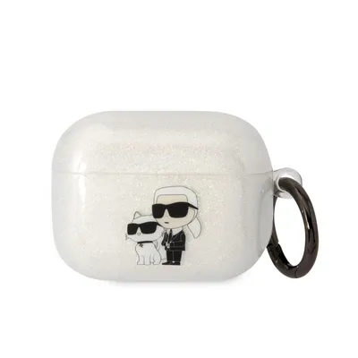 Obrázek produktu pro Pouzdro Karl Lagerfeld Glitter Karl&Choupette Na Airpods Pro - Přesroczyste