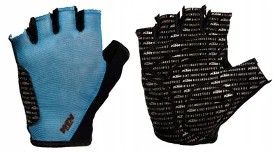 Produktbild von KTM Lady Line Fahrradhandschuhe Kurzfinger Blau/Schwarz XL