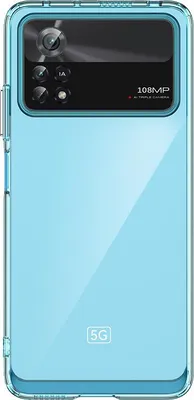 Produktbild von Outer Space Case Xiaomi Poco X4 Pro 5G Cover mit flexiblem Rahmen Blau