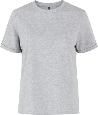 Produktbild von PIECES Damen Pcria Ss Fold Up Solid Tee Noos Bc T-Shirt