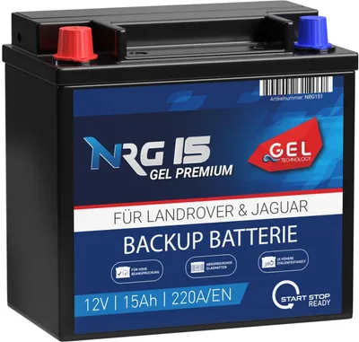 Produktbild von NRG Start Stop GEL Land Rover Jaguar Backup Batterie 15Ah 12V