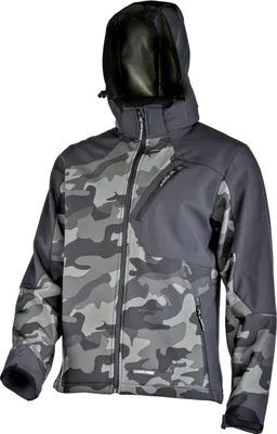 Produktbild von Softshelljacke Mit Camouflage-Kapuze, Grün-Schwarz, "Xl", Ce, Lahti