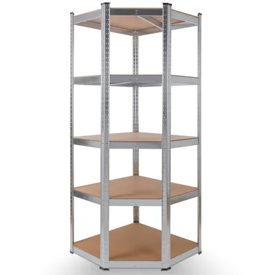 Zdjęcie produktu dla AREBOS regał narożny regał do dużych obciążeń 180 x 70 x 70 cm 875 kg regał do piwnicy regał wtykowy regał ocynkowany