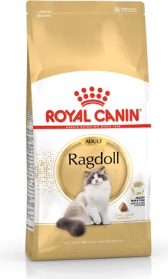 A bag of Royal Canin Ragdoll cat food.