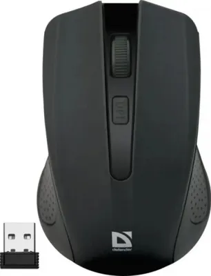Zdjęcie produktu dla Defender Accura MM-935, Oburęczny, Optyczny, RF Wireless, 1600 DPI, Czarny