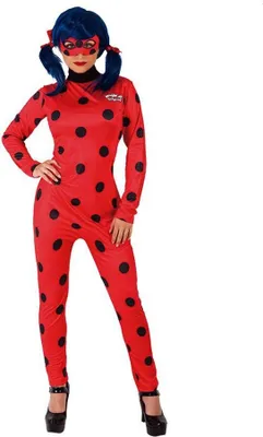 Produktbild von Miraculous Ladybug Cosplay | Marinette Overall Damen Kostüm | Marienkäfer Verkleidung | Größe L