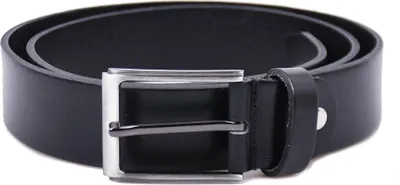 Produktbild von Handgefertigter Gürtel aus Vollrindleder mit edler Schnalle - Schwarz- 35mm Breite - 95cm Länge