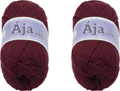 Obrázek produktu pro SET 2ks - Příze ÁJA - 50g / 217 m - Bordová