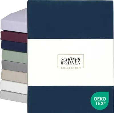 Productafbeelding van SCHÖNER WOHNEN-collectie: Basic spreihoes, blauw, 100 x 200 cm