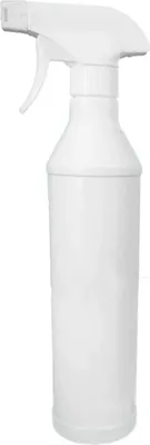 Produktbild von Sprühflasche leer mit Sprühkopf 500 ml - ohne Beschriftung in der Farbe weiß - perfekt zum Reinigungsmittel auftragen an der gewünschten Stelle