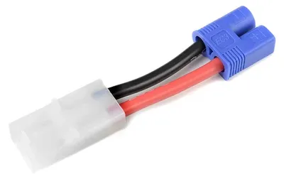 Imagen del producto de Cable adaptador de corriente GForce GF-1301-052, con conector Tamiya y conector EC-3, cable de silicona de 14 AWG, 1 unidad