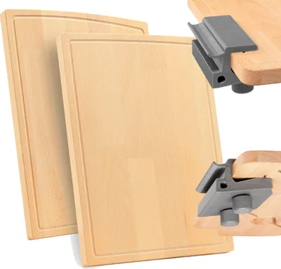 Produktbild von Schneidebrett 2 tlg. für T5/T6 T6.1 VW California Ocean & Coast Camper Van maßgeschneiderte Brettle mit Halterung