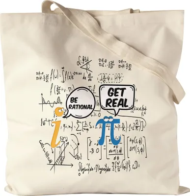 Produktbild von Imaginäre Zahl Pi Jutebeutel Stoffbeutel Canvas Lustig Geschenkidee Mathematiker Physiker Ingenieur Studium
