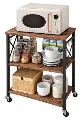 Produktbild von Mobiler Küchenwagen auf Rollen – braun, 60 cm