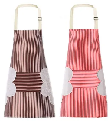 2 Küchenschürzen, wasserdicht, verstellbar, mit Taschen