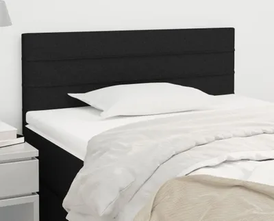 Produktbild von The Living Store Kopfteil Schwarz 90x5x78/88 cm Stoff