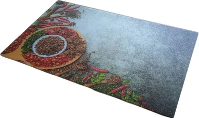 Image de Lot de 2 plaques de recouvrement en verre pour cuisinière, Design:Epices