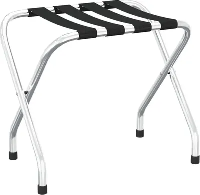 Immagine prodotto di vidaXL Portabagagli nero e argento 56x40x49 cm