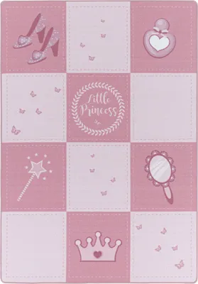 Zdjęcie produktu dla Teppium Dywan Dzieci?cy Little Princess Design Dywan do Zabawy do Pokoju Dziewczynki Trwa?y i ?atwy w Piel?gnacji, Rozmiar: 140x200 cm