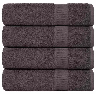 Zdjęcie produktu dla Ręczniki kąpielowe vidaXL FROGN, 4 szt., antracyt, 100 x 150 cm, 360 g/m²