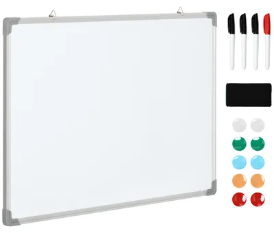 Produktbild von HOMCOM Magnetisches Whiteboard, Magnetboard, Trocken Abwischbar 90 x 60 cm