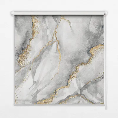 Produktbild von Seitenzug-Rollo Fensterrollo Jalousie - Lichtdurchlässig Springrollos - 80x240 cm - Grauer Marmor