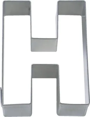 Produktbild von Städter Ausstecher Buchstabe H, Ausstechform, Plätzchenform, Keks, Plätzchen, Edelstahl, 6.5 cm, 112773
