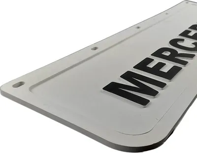 Zdjęcie produktu dla Biała prasa błotnika do przedniego zderzaka Mercedes | 600mmx180mm