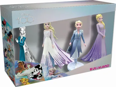 Produktbild von Bullyland 13415 - WD 100 Jahre Frozen Platin Set