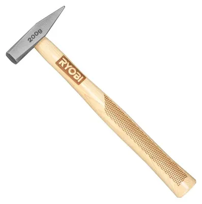 Produktbild von Ryobi RHHWE200 Hammer, Kopf aus gehärtetem Stahl, Holzgriff, 200 g