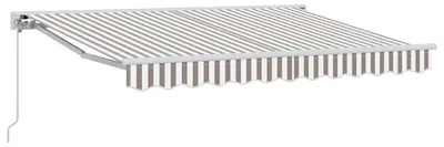 Image de vidaXL Store rétractable gris clair et blanc 3,5 x 2 m