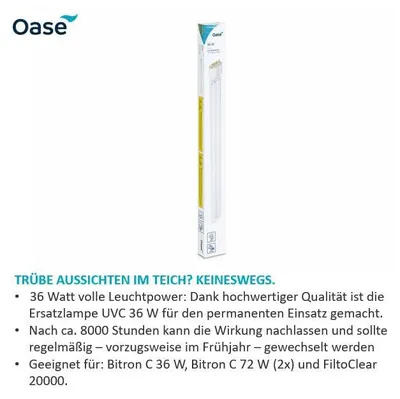 Produktbild von Oase Ersatzlampe zu 36 Watt Bitron 36/72