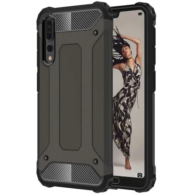 Produktbild von Techsuit Hybrid Armor Back Cover Hülle für Huawei P20 Pro - Schwarz