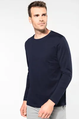 Produktbild von Kariban Premium Supima® Herren-T-Shirt mit Rundhalsausschnitt und langen Ärmeln