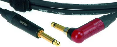 Produktbild von Klotz TIR0450PSP Titanium 4,5 m Gerade Klinke - Winkelklinke Instrumentenkabel