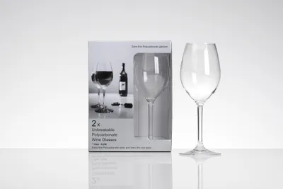 Immagine prodotto di Flamefield Bicchieri da vino bianco F3126 Set da 2 | 290 ml | Policarbonato