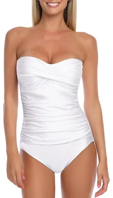 Produktbild von RELLECIGA Damen Klassisch Badeanzug, weiß, L