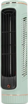 Imagen del producto de Ventilador de escritorio sin aspas, con 3 velocidades, silencioso, recargable, para enfriar escritorios, ideal para dormitorios, oficinas y uso en exteriores. Color: verde