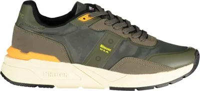 Produktbild von Grüner Herrensportschuh mit Schnürsenkeln und Kontrastdetails