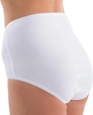 Produktbild von HERMKO 17011 Damen Taillenslip aus Baumwolle/Modal, Maxi-Schlüpfer mit hohem Tragekomfort in verschiedenen Farben, Farbe:weiß, Größe:40/42 (M)