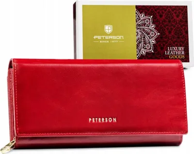 Produktbild von Peterson Portemonnaie aus Leder für Frauen Masane rot One size