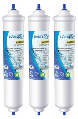 Immagine prodotto di Filtri per acqua per frigorifero, modello inline, confezione da 3 pezzi, compatibili con Samsung DA29-10105J, WSF-100, EF9603, LG, Haier