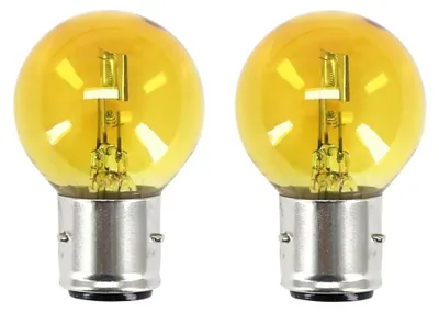 Immagine prodotto di cyclingcolors, 2 lampadine alogene 12V 35/35W, attacco BA21D, colore giallo, per moto, scooter, auto